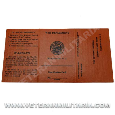 Tarjeta de Identificación US Tropa