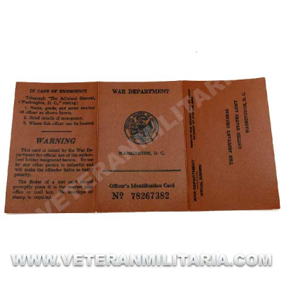 Tarjeta de Identificación US Oficial