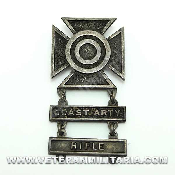Army Sharpshooter Weapons Qualification Badges, Coast Artillery, Rifle