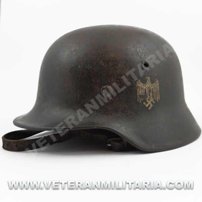 German Helmet M40 a Decal Heer ET64 Original