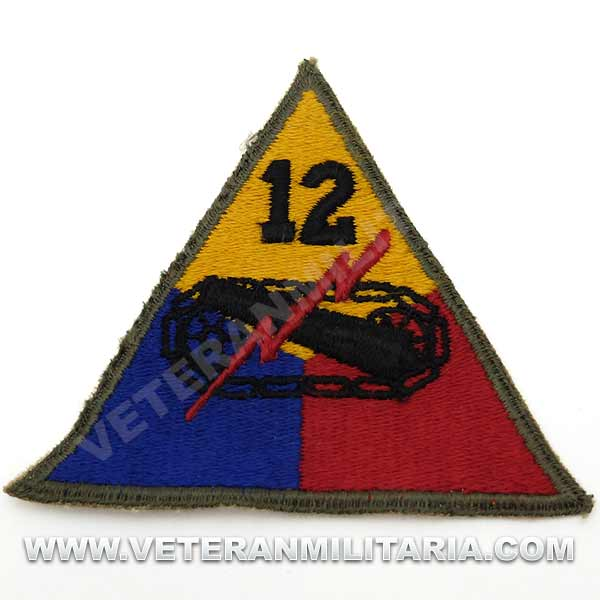 Patch 12th Armored Division Original