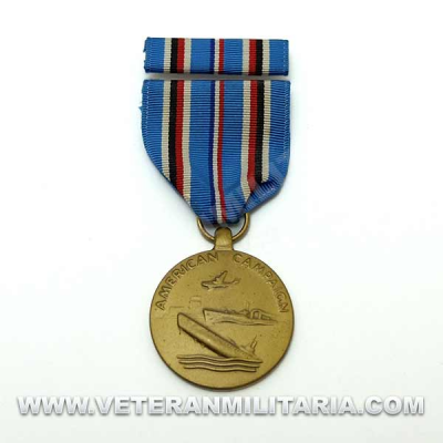 American Campaign Medal with Ribbon Bar (2)