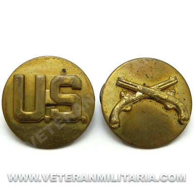 Insignias de Cuello Policía Militar Original