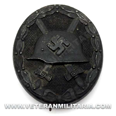 Distintivo de Herido en Negro Original