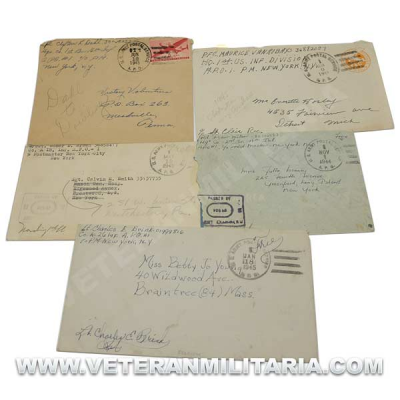 Original US Lot of 5 Envelopes