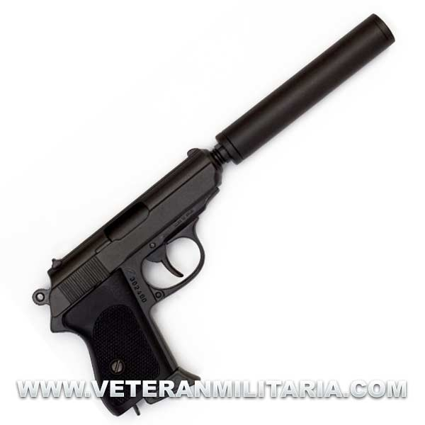 Pistola Walther PPK con Silenciador Denix