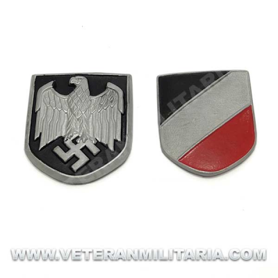 Insignias para el Salacot Tropical del DAK Wehrmacht