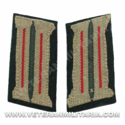 Parches de Cuello Artillería Montados