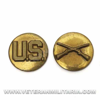 Insignias de Cuello de infantería Original