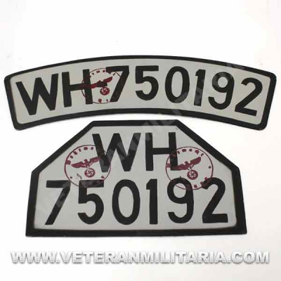 Juego de Placas de Moto WH (2)