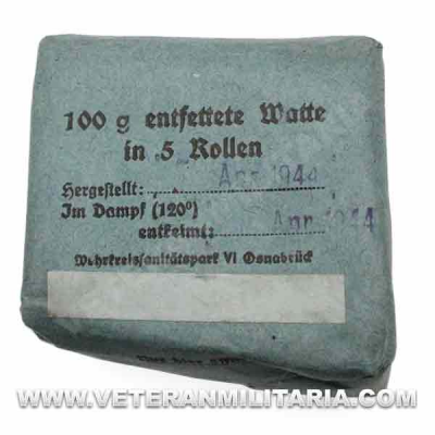 Original German Medical Entfettete Watte 1944 (2)