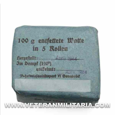 Original German Medical Entfettete Watte 1944 (3)