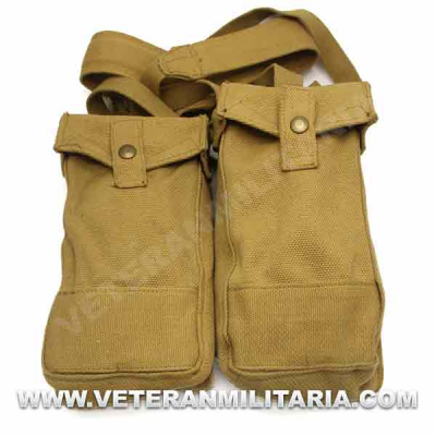 Original M37 Ammo Pouch and Shoulder Cross Straps Set