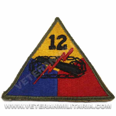 Original Patch, 12th Armored Division (Hellcat)