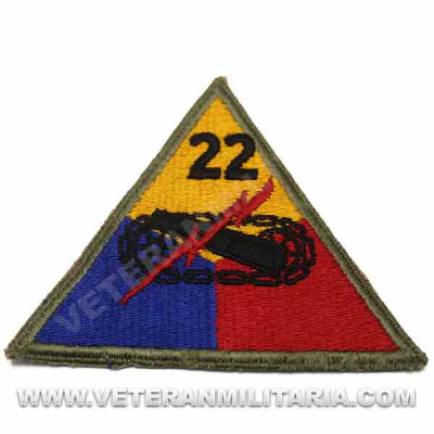Original Patch 22th Armored Division