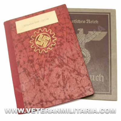 Set de Documentos DAF Mitgliedsbuch, Arbeitsbuch Original