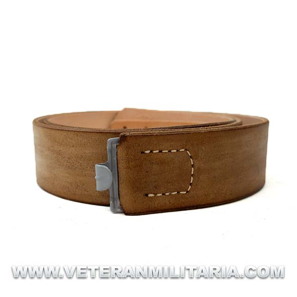 Brown leather belt