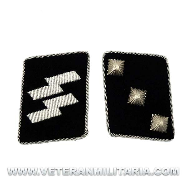 SS Officer's Rune collar patches Untersturmführer