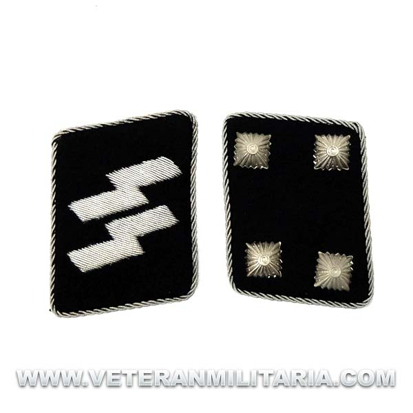 SS Officer's Rune collar patches Sturmbannführer
