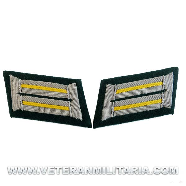 German Army Officer Collar Tabs Cavalry