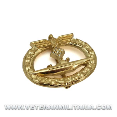 Distintivo de Combate de Submarinos con Diamantes 
