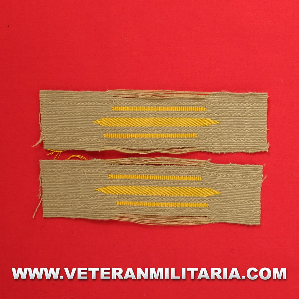 Afrika Korps enlisted mans woven collar patches