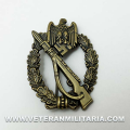 Distintivo de Asalto de Infantería en bronce 