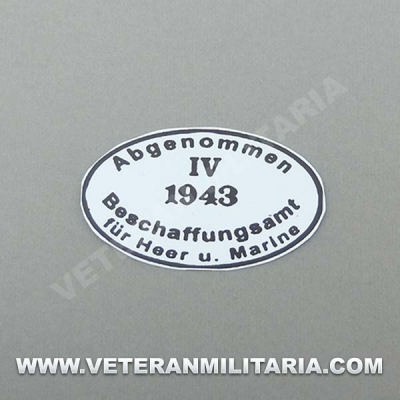 Calca Sello de Aceptación 1943