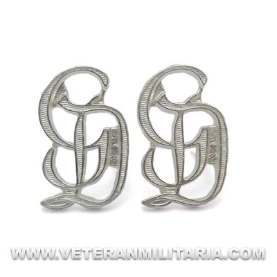 Distintivo para hombreras GrossDeustchland plateados