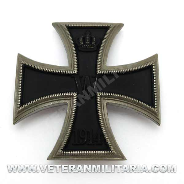 WWI German Iron Cross 1914 1st class award medal badge WITH box case EK1 Pinback 